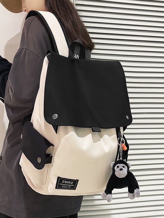 Platneni ruksak za prijenosno računalo, velika kapaciteta, unisex, školski