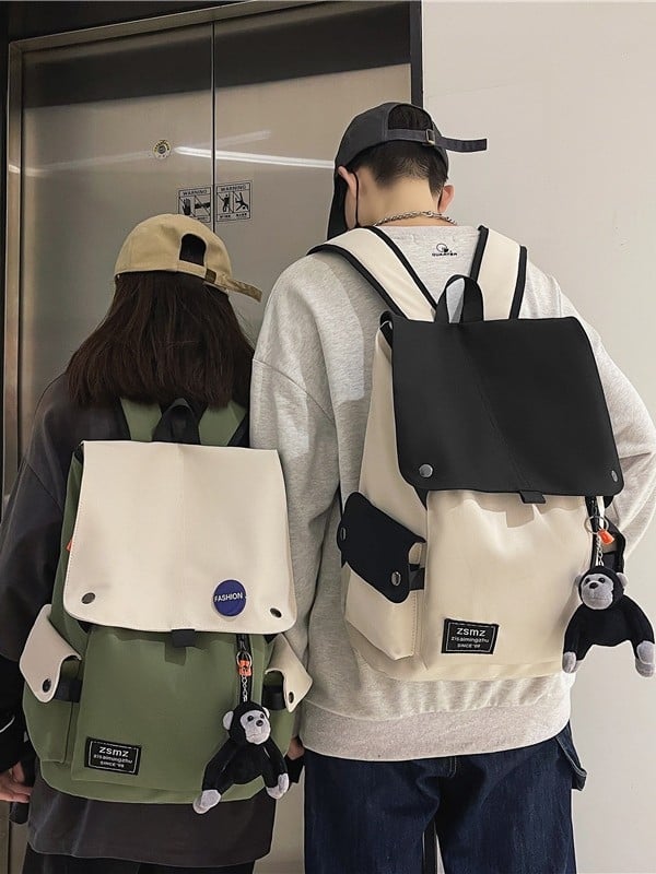 Platneni ruksak za prijenosno računalo, velika kapaciteta, unisex, školski