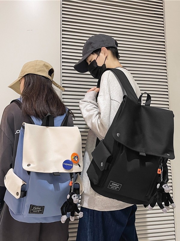 Platneni ruksak za prijenosno računalo, velika kapaciteta, unisex, školski