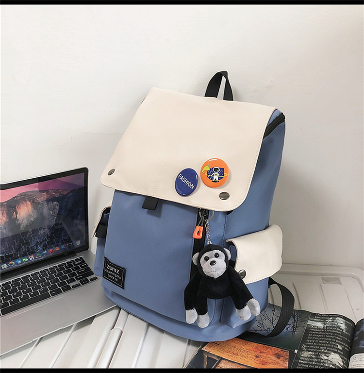 Platneni ruksak za prijenosno računalo, velika kapaciteta, unisex, školski