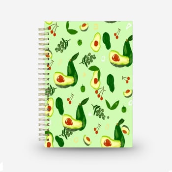 Spiralni dnevnik Kiwi s prilagođenim logotipom, kreativno i slatko, A5, 100 stranica, papir 80 g/m²