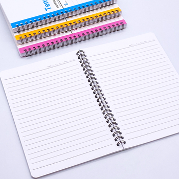 10 caiete A5/B5/A4 cu copertă moale, legare spirală, jurnal pentru birou