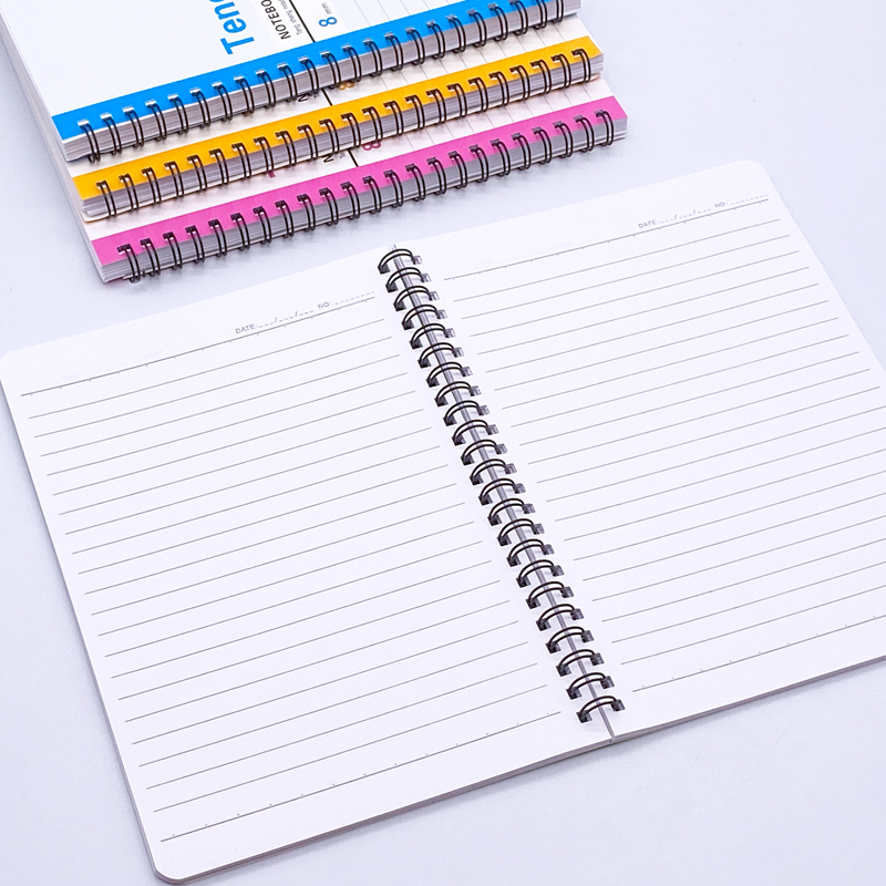 10 caiete A5/B5/A4 cu copertă moale, legare spirală, jurnal pentru birou
