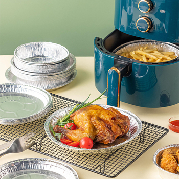 Tavă din folie de aluminiu cu hârtie absorbantă pentru ulei, pentru friteuză cu aer și cuptor