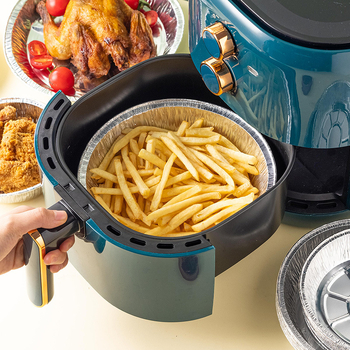Tavă din folie de aluminiu cu hârtie absorbantă pentru ulei, pentru friteuză cu aer și cuptor