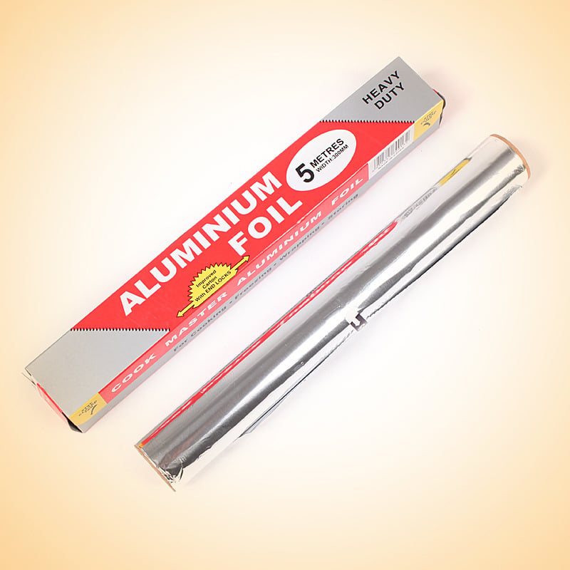 Folie de aluminiu îngroșată pentru grătar și coacere, pentru exterior și cuptor; hârtie de copt cu acoperire de silicon