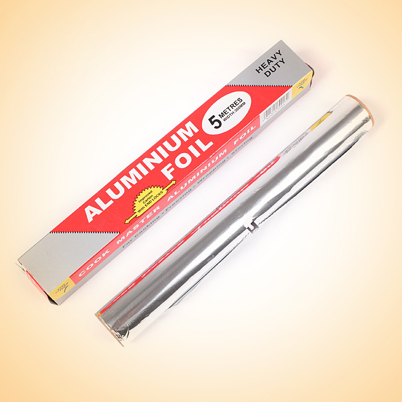 Folie de aluminiu îngroșată pentru grătar și coacere, pentru exterior și cuptor; hârtie de copt cu acoperire de silicon