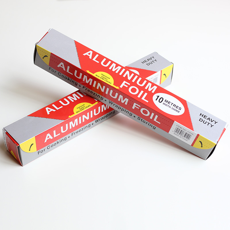 Folie de aluminiu BiYa pentru cuptor electric, fără plumb, grosime 18 µm, role de 20 m, 60 de role în ambalaj, compatibil cu cuptoarele cu microunde