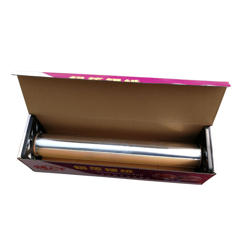 Folie de aluminiu 613, grosime 20 microni, rolă de 15 m, model HFY-613, pentru grătar, coacere și gătit la abur