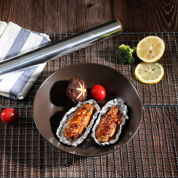 Meiliya Cutie de folie de aluminiu pentru BBQ, cuptor, tavă de bucătărie îngroșată, hârtie de copt