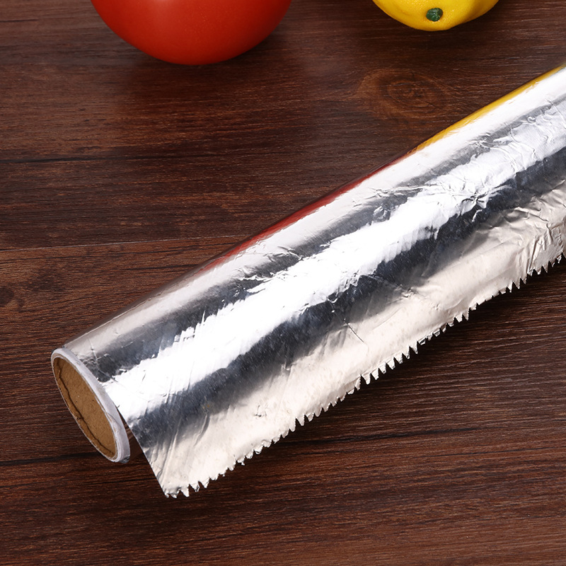 Hârtie de copt cu folie de aluminiu pentru cuptor și friteuză cu aer, 30 cm × 5 m