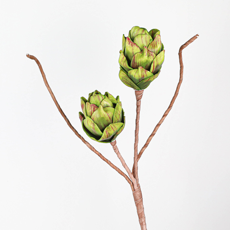 Plante artificiale verzi pentru decorul casei, conuri EVA, accesorii pentru ședințe foto, aranjamente cu suculente și buchete florale