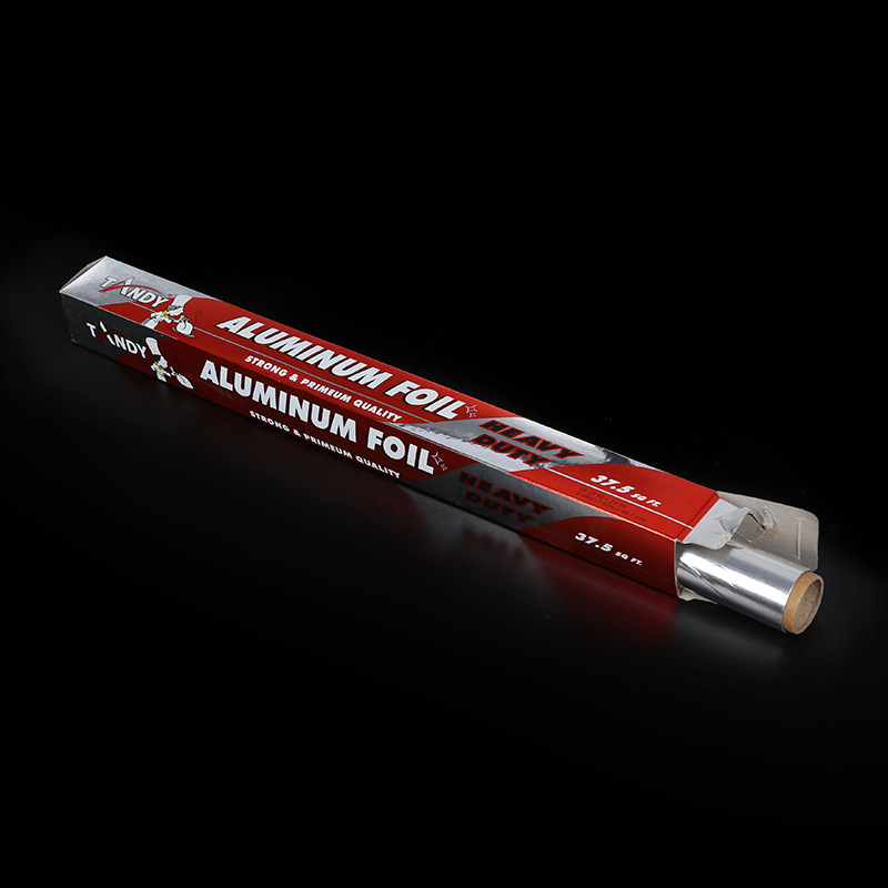 Rolă de folie de aluminiu în stil coreean pentru pui la cuptor, o singură utilizare, bucătărie, 45mm × 5/10/15 m, grosime 0,015 mm, biodegradabil, imprimat logo, personalizare