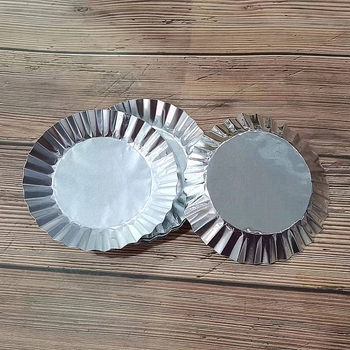Tavă rotundă de copt din folie de aluminiu cu suport de hârtie, model K102