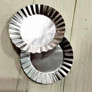 Tavă rotundă de copt din folie de aluminiu cu suport de hârtie, model K102