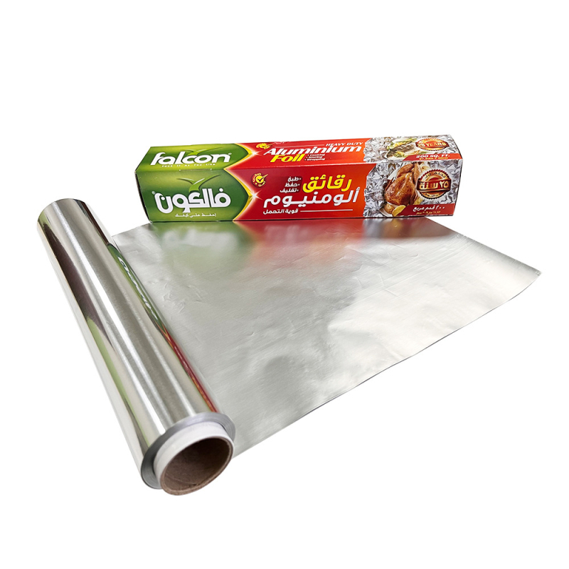 Rulou de folie de aluminiu de unică folosință, grosime 15 μm × 30 cm × 18 m, design African Eagle, cutie standard colorată