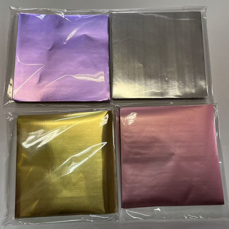 Folie alimentară pentru ambalarea ciocolatei: folie de aluminiu colorată cu relief, hârtie de ambalaj pentru bomboane, zahăr brun și ceai