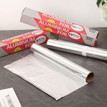 folie de aluminiu groasă pentru alimentație, pentru grătar, role mici, 30 cm × 5/10/20/30/50 m, rezistentă la căldură, la ulei și la pete