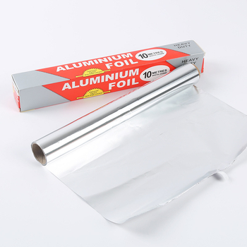 Folie de aluminiu, 30–45 cm, pentru grătar și coacere, potrivită pentru pui și carne, grosime 0,02 mm