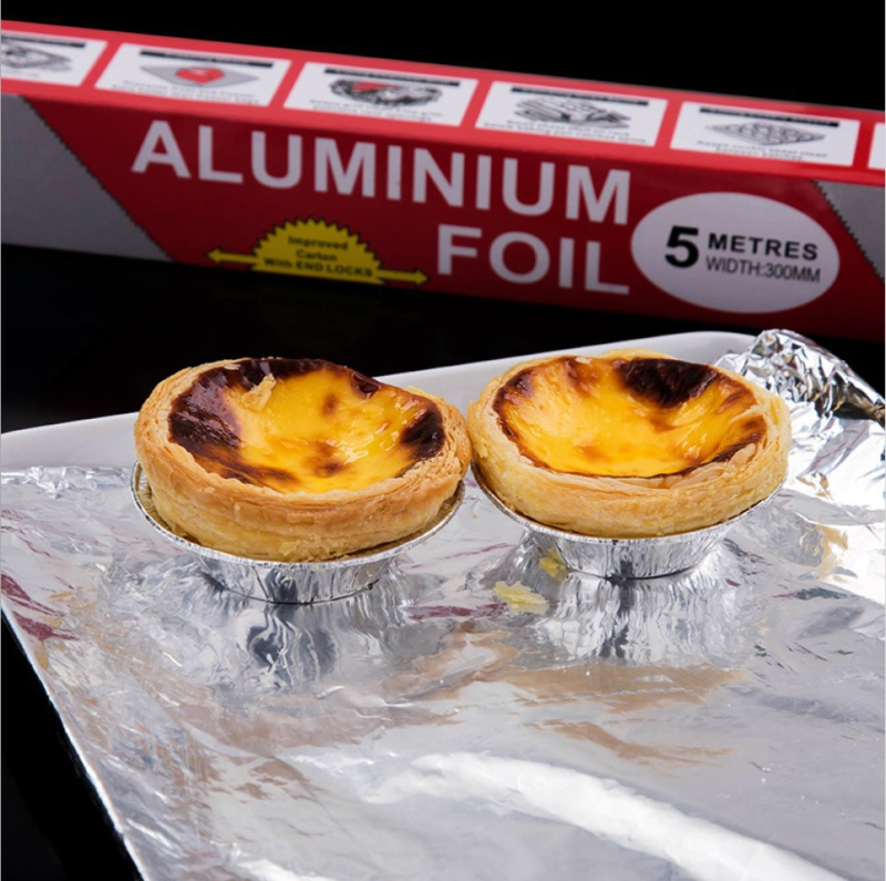 folie groasă de aluminiu pentru grătar și coacere, folie pentru cuptor, rezistentă la ulei, temperaturi înalte, 30 cm x 3 m