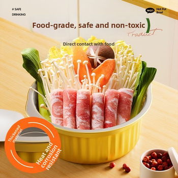 Vas de unică folosință din folie de aluminiu pentru hot pot, gros, fără spălare, pentru uz casnic și comercial.