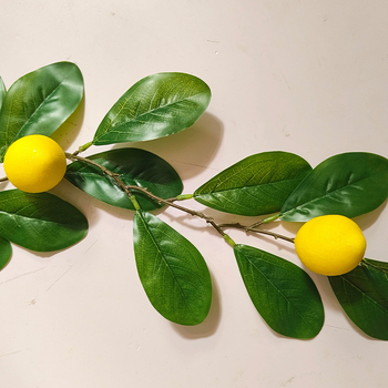 Viță de lămâie artificială cu frunze de mătase pentru decor interior
