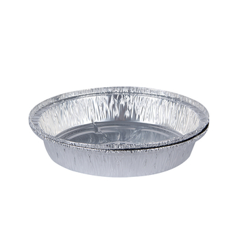 Tavă rotundă din folie de aluminiu, de unică folosință, pentru air fryer și grătar, rezistentă la temperaturi înalte