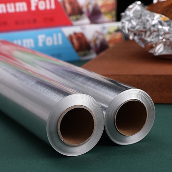 Rolă de folie de aluminiu personalizată pentru uz comercial, rolă mare, groasă, pentru coacere și grătare, pentru pește
