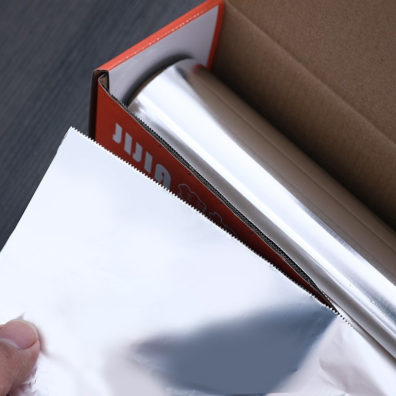 Rolă de folie de aluminiu personalizată pentru uz comercial, rolă mare, groasă, pentru coacere și grătare, pentru pește