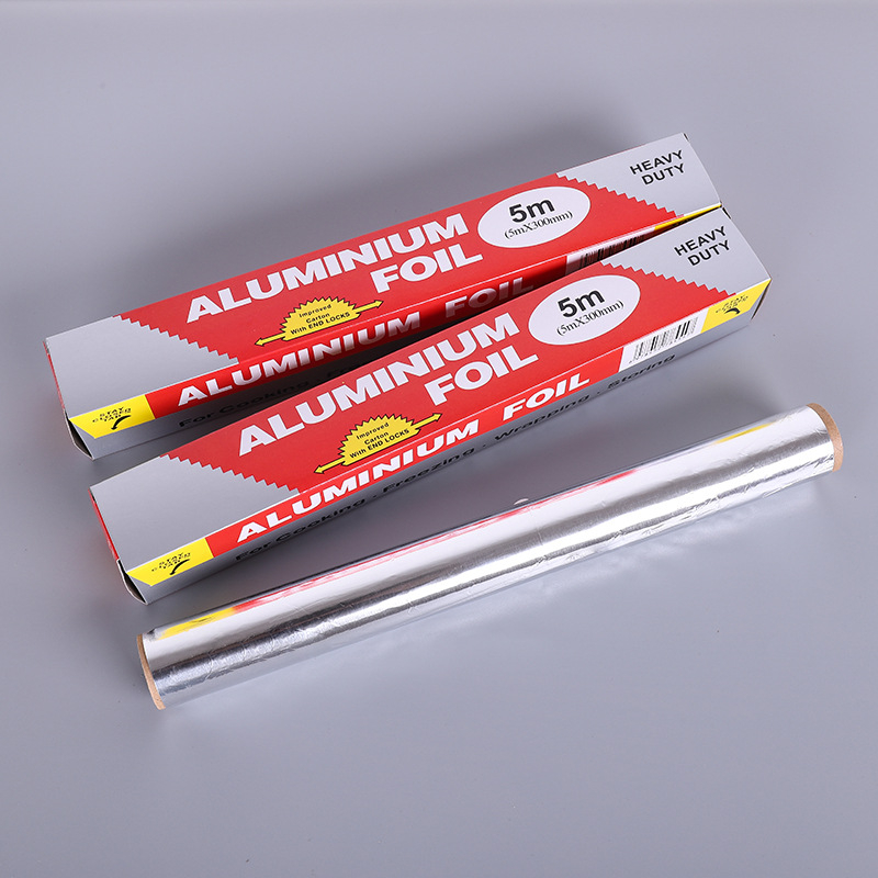 Rolă de folie de aluminiu, rezistentă la temperaturi înalte, pentru cuptor, folie îngroșată pentru coacerea peștelui și gătit acasă, lățime 30 cm