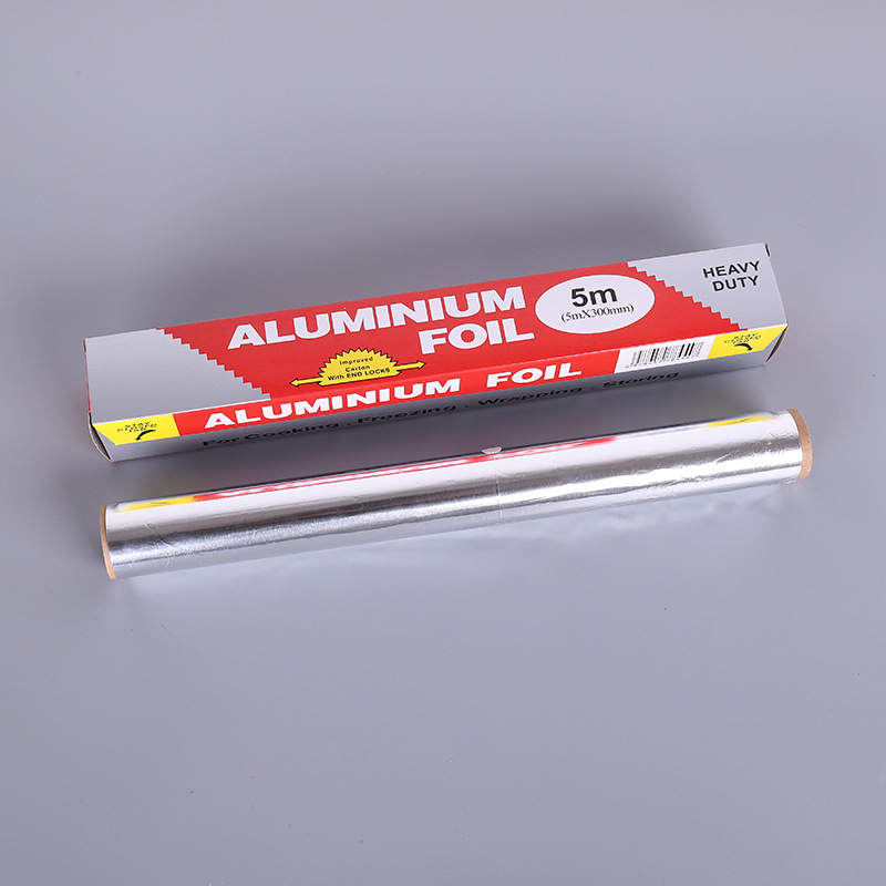 Rolă de folie de aluminiu, rezistentă la temperaturi înalte, pentru cuptor, folie îngroșată pentru coacerea peștelui și gătit acasă, lățime 30 cm