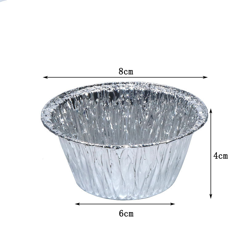 Forme de tartă cu ou din folie de aluminiu, cupe mari pentru tarte, baze din folie de aluminiu, forme circulare pentru coacere
