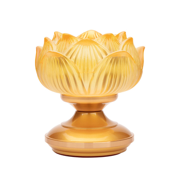 Suport din sticlă pentru lampă de unt cu lotus, pentru uz casnic