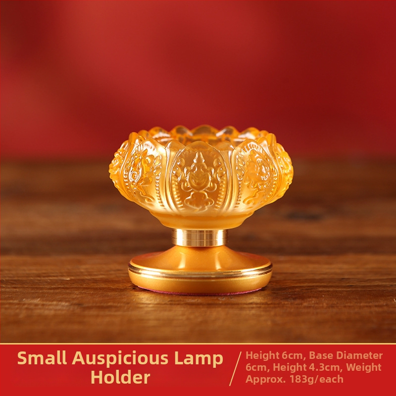 Sklenený stojan na maslovú lampu s lotosom pre domáce použitie