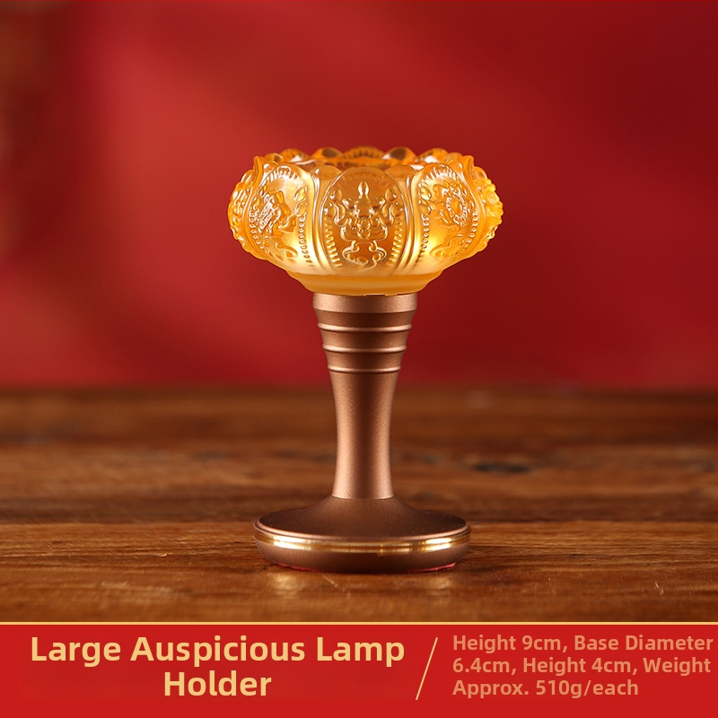 Sklenený stojan na maslovú lampu s lotosom pre domáce použitie