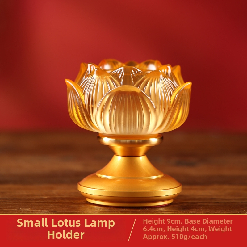 Sklenený stojan na maslovú lampu s lotosom pre domáce použitie