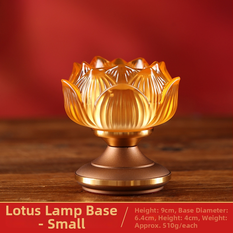 Sklenený stojan na maslovú lampu s lotosom pre domáce použitie