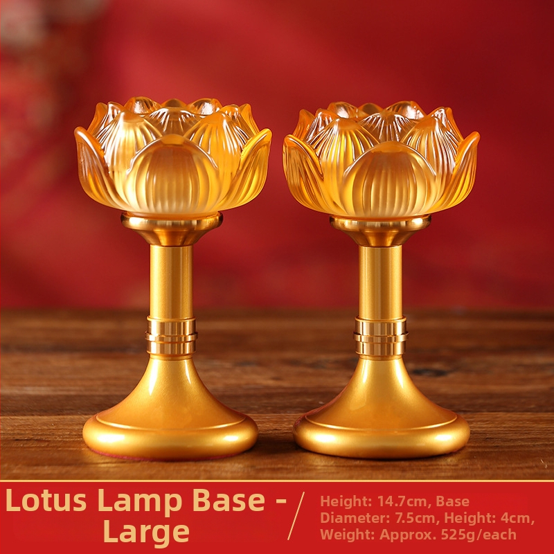 Sklenený stojan na maslovú lampu s lotosom pre domáce použitie