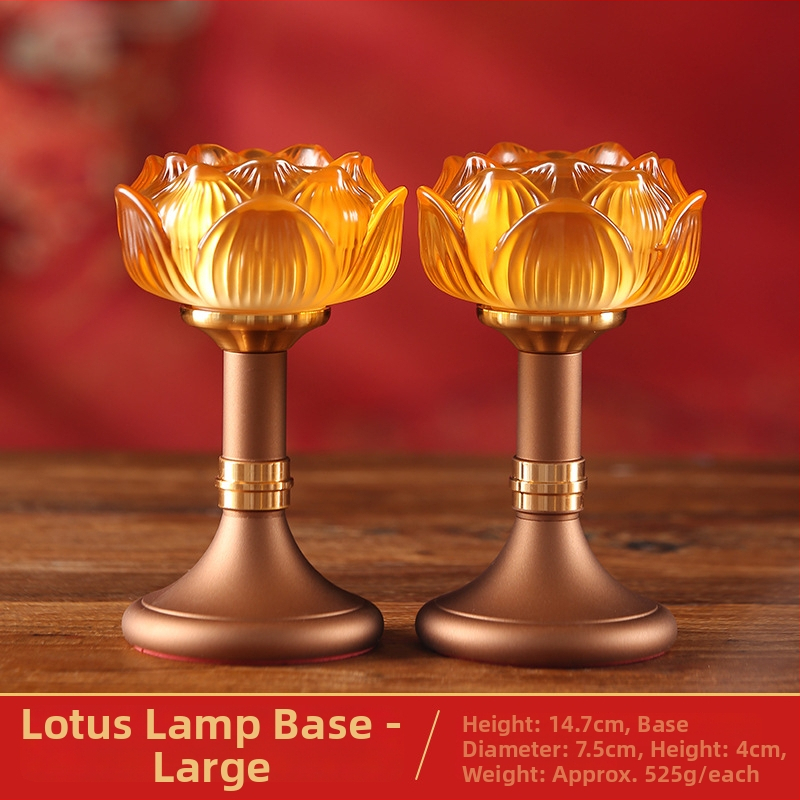 Sklenený stojan na maslovú lampu s lotosom pre domáce použitie