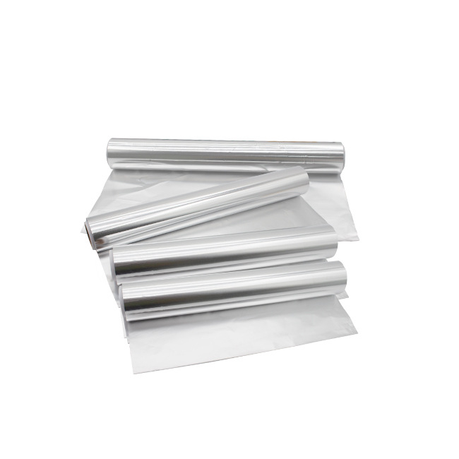 Folie de aluminiu alimentară, 50 m, grosime 0,01 mm, pentru uz casnic și catering