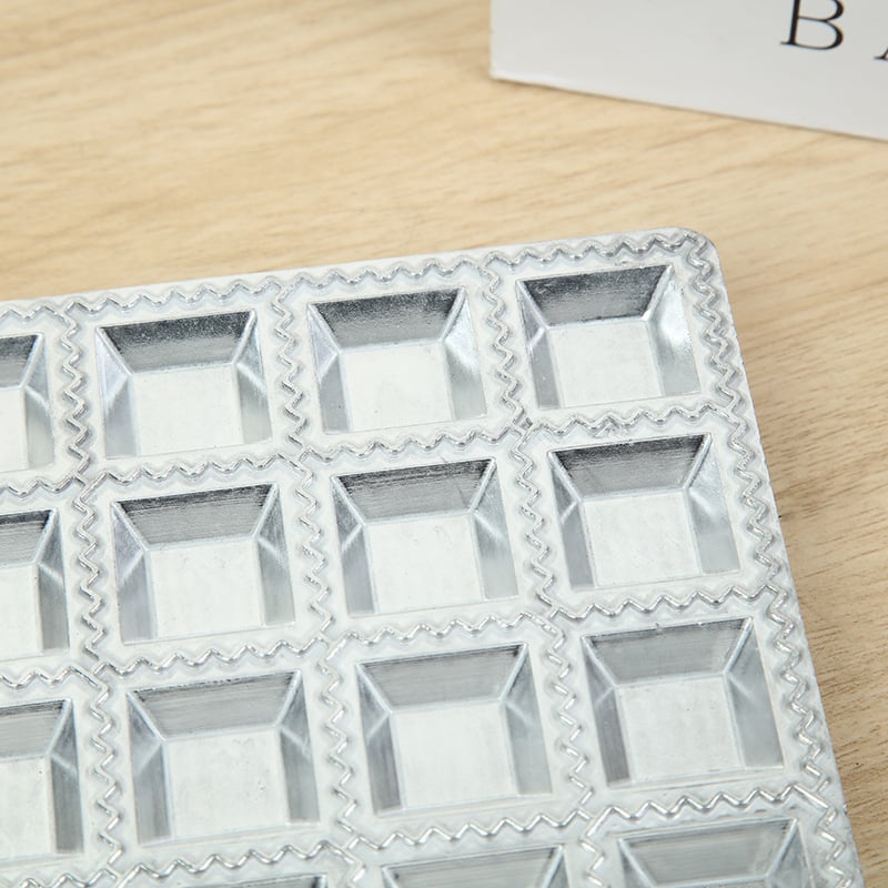 Noua matriță din aluminiu pentru găluțe, 30 cavități, pentru găluțe și wonton în stil italian