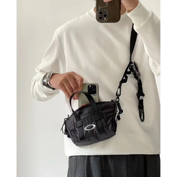 Geantă crossbody din nylon pentru bărbați, stil vintage, cu buzunar pentru telefon