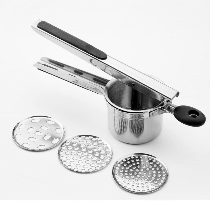 Storcător manual multifuncțional și zdrobitor de cartofi, din oțel inoxidabil 304, presă pentru lămâi