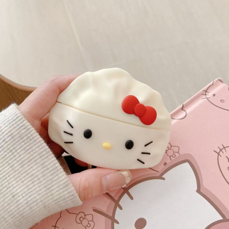 Dumpling Kitty θήκη προστασίας σιλικόνης για Apple AirPods 4 – ασύρματα ακουστικά με θήκη φόρτισης