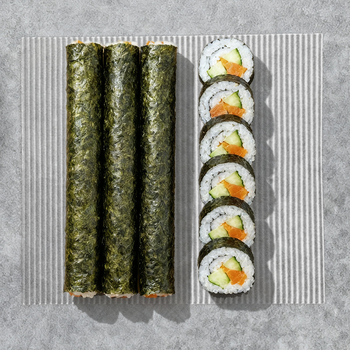 Covoraș din silicon alb, pătrat, pentru sushi – instrument de bucătărie pentru rularea sushi
