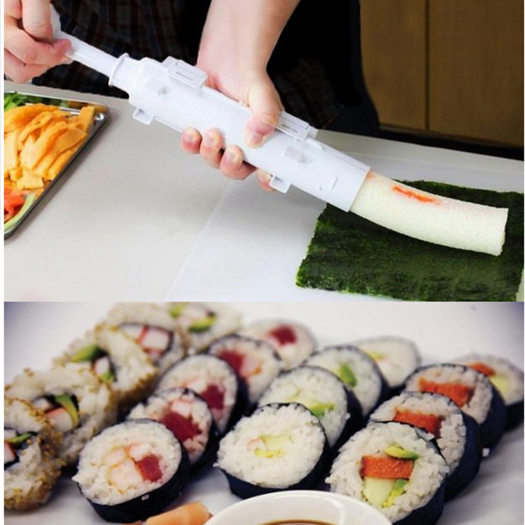 Set DIY pentru sushi: forme pentru nori, forme pentru bile de orez și forme pentru rulouri sushi