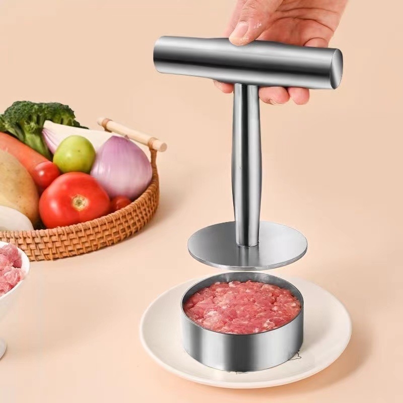 Presă circulară din oțel inoxidabil pentru clătite și formă de aluat pentru foi de gyoza, pentru burgeri și bile de orez