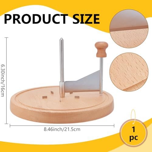 Răzător de brânză din lemn cu disc, răzătoare de brânză manuală