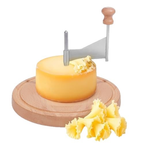 Răzător de brânză din lemn cu disc, răzătoare de brânză manuală
