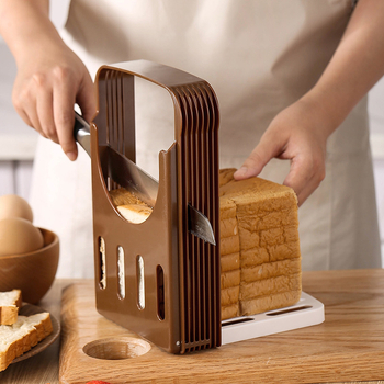 Tăietor multifuncțional pentru toast, pentru uz casnic, instrument pliabil de feliat pâinea